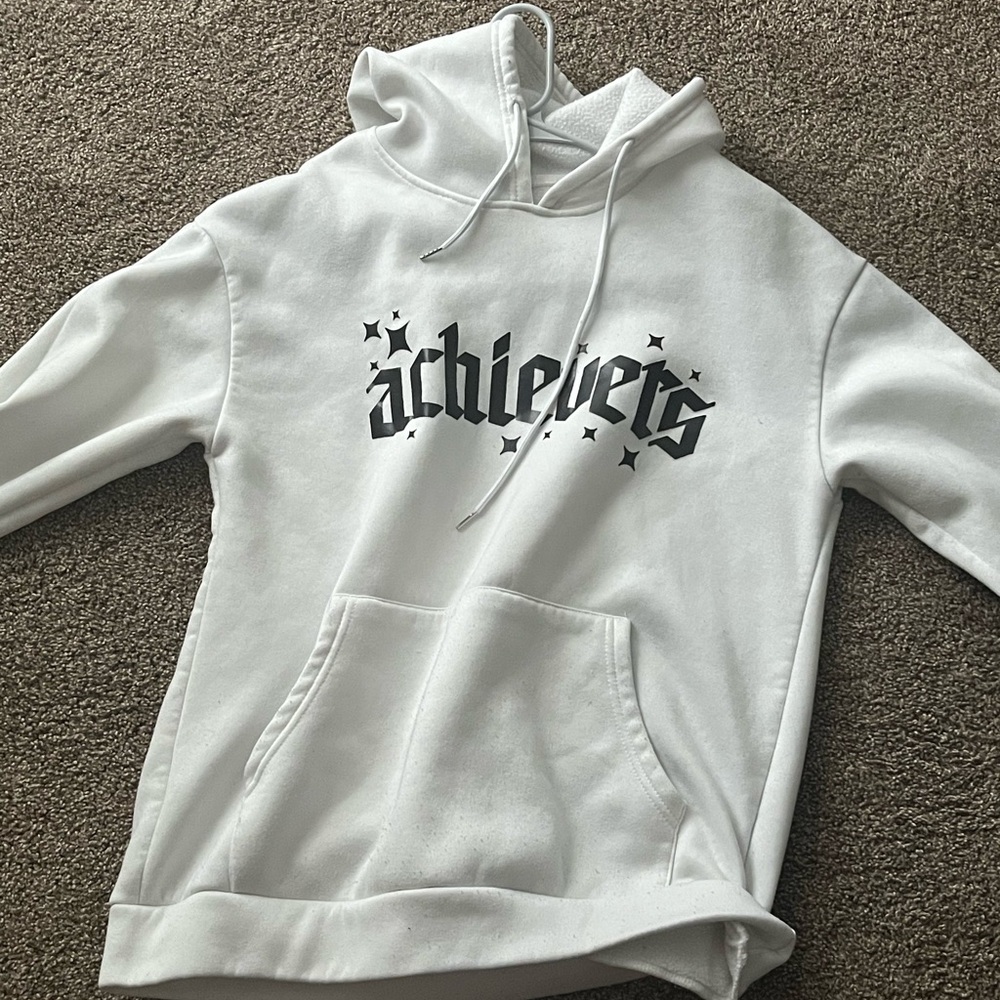 White Graphic Hoodie